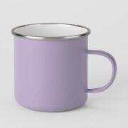 NerdMerch Emaille-Tasse Retro – 300 ml mit Silberrand (verschiedene Farben) – Bild 4