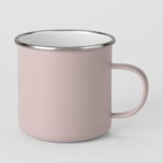 NerdMerch Emaille-Tasse Retro – 300 ml mit Silberrand (verschiedene Farben) – Bild 2