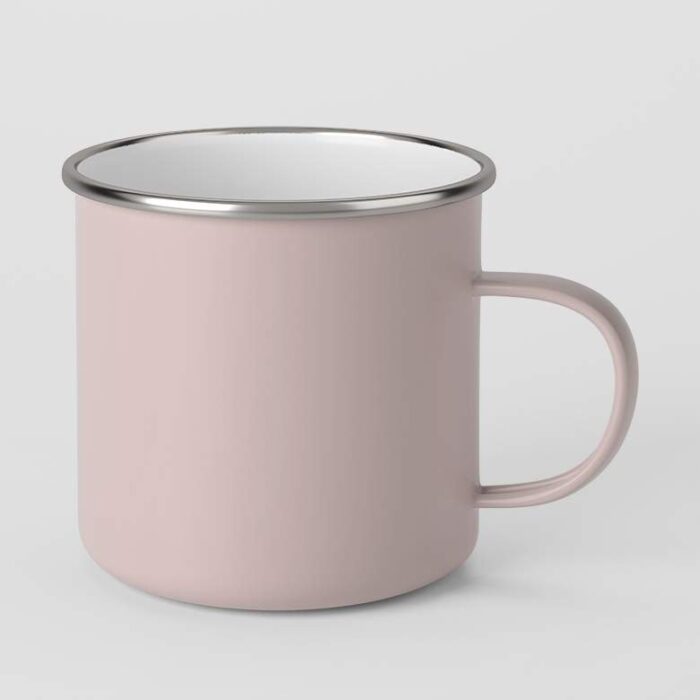 NerdMerch Emaille-Tasse Retro – 300 ml mit Silberrand (verschiedene Farben) – Bild 2